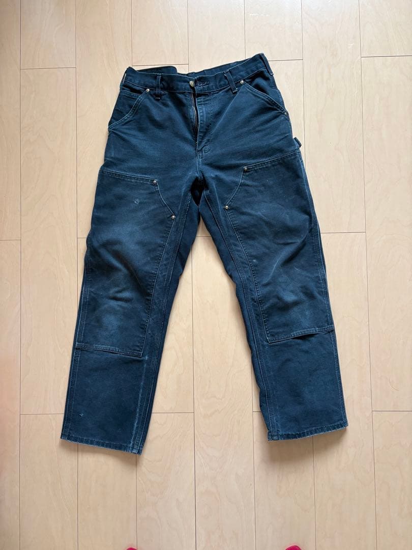 カーハート　ダブルニー　ブラック