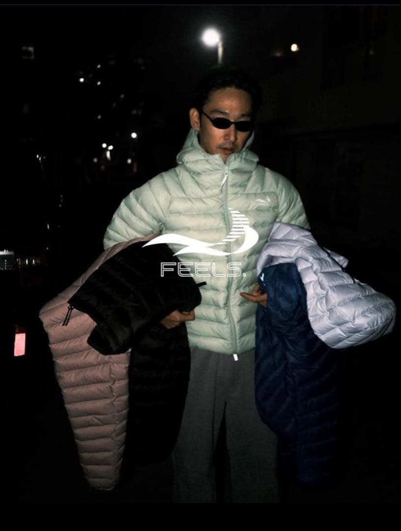ジャケット・アウター feels. SHELL DOWN JACKET LIGHT GREEN S