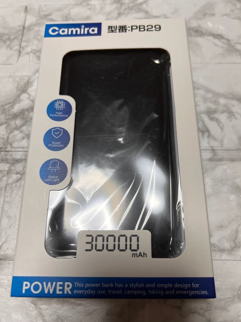 Camira モバイルバッテリー PB29 30000mAh