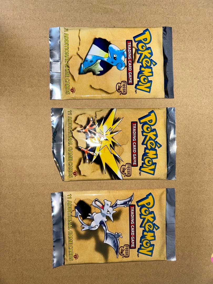 s*o様 【ポケモンカード 未開封】FOSSIL3パックセット英語版