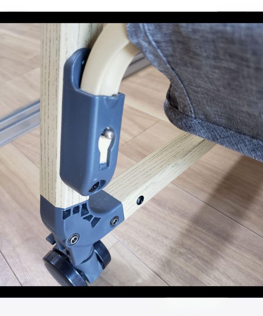 【美品】maydolly hzdmj 折り畳み式ベビーベッド　移動式