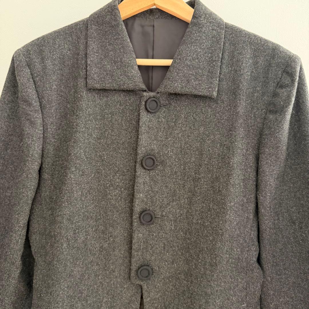 【美品】Y’s ワイズ ウールジャケット ダークグレー　ヨウジヤマモト