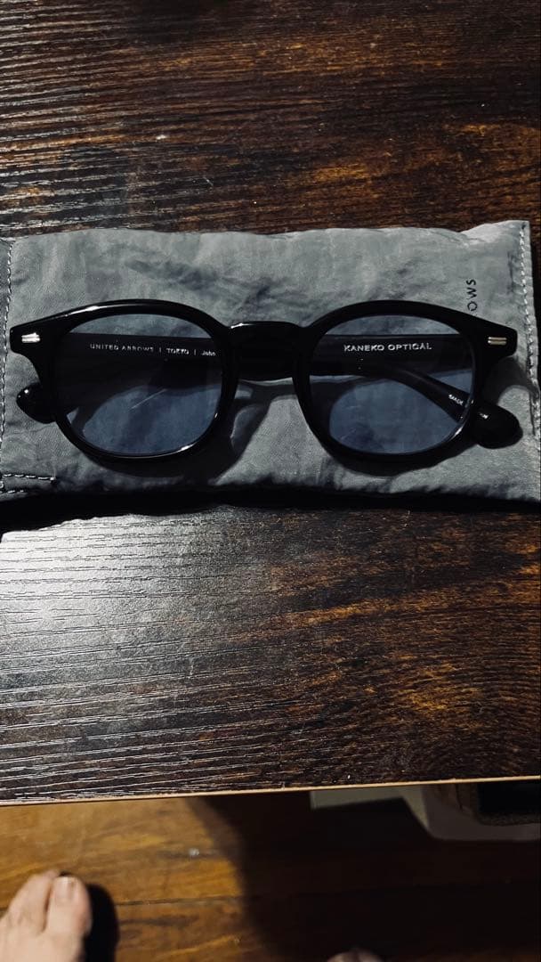 ※T※　KANeko Optical ブラック サングラス
