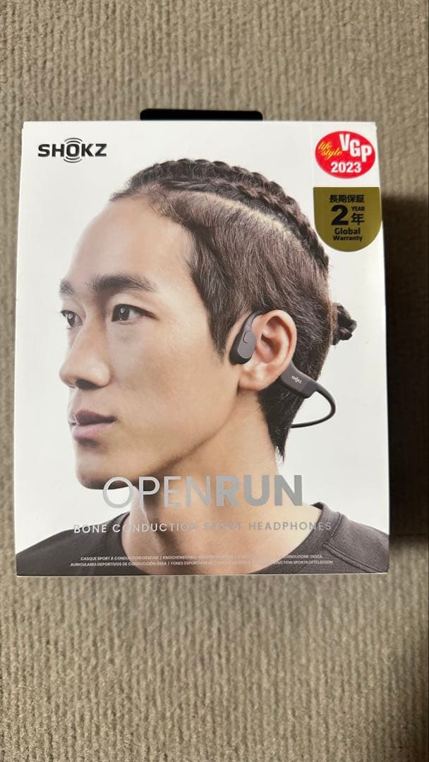 【最終値下年末迄】SHOKZ OPENRUN 骨伝導イヤホン ブラック