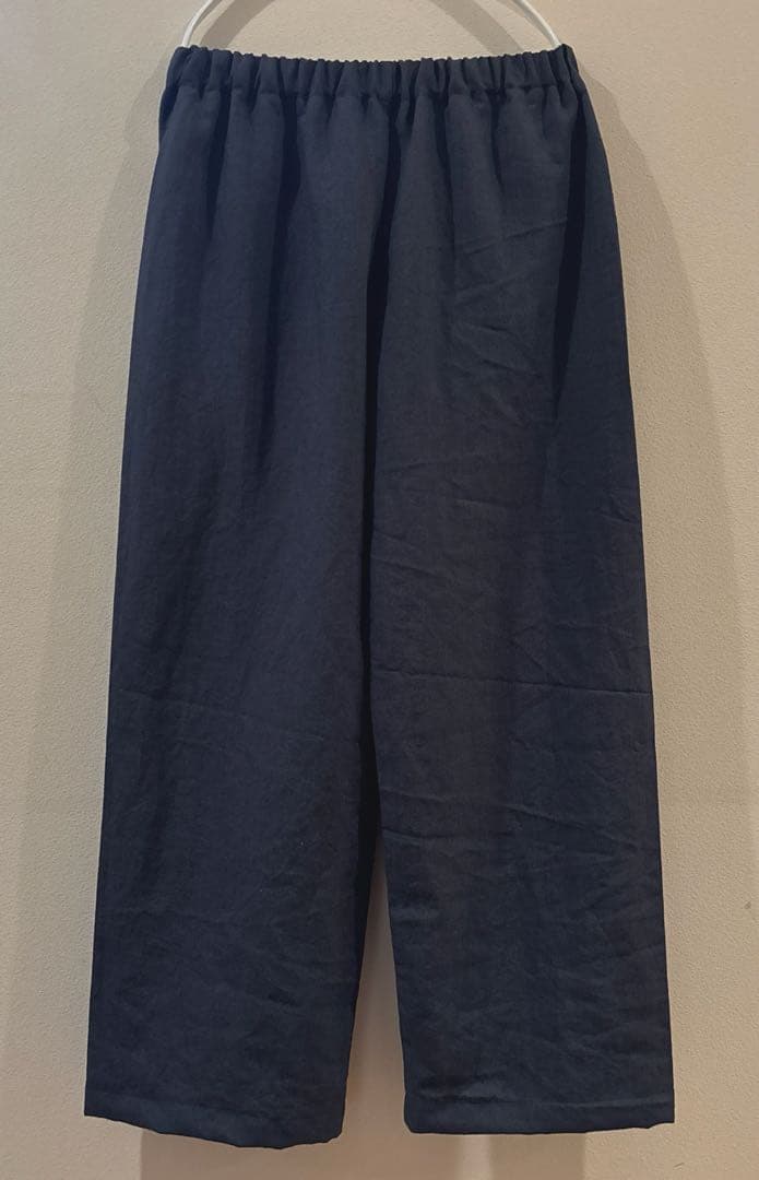 くじら雲様　 コージーパンツL　ポケット2 リンレイヌ　ネイビー