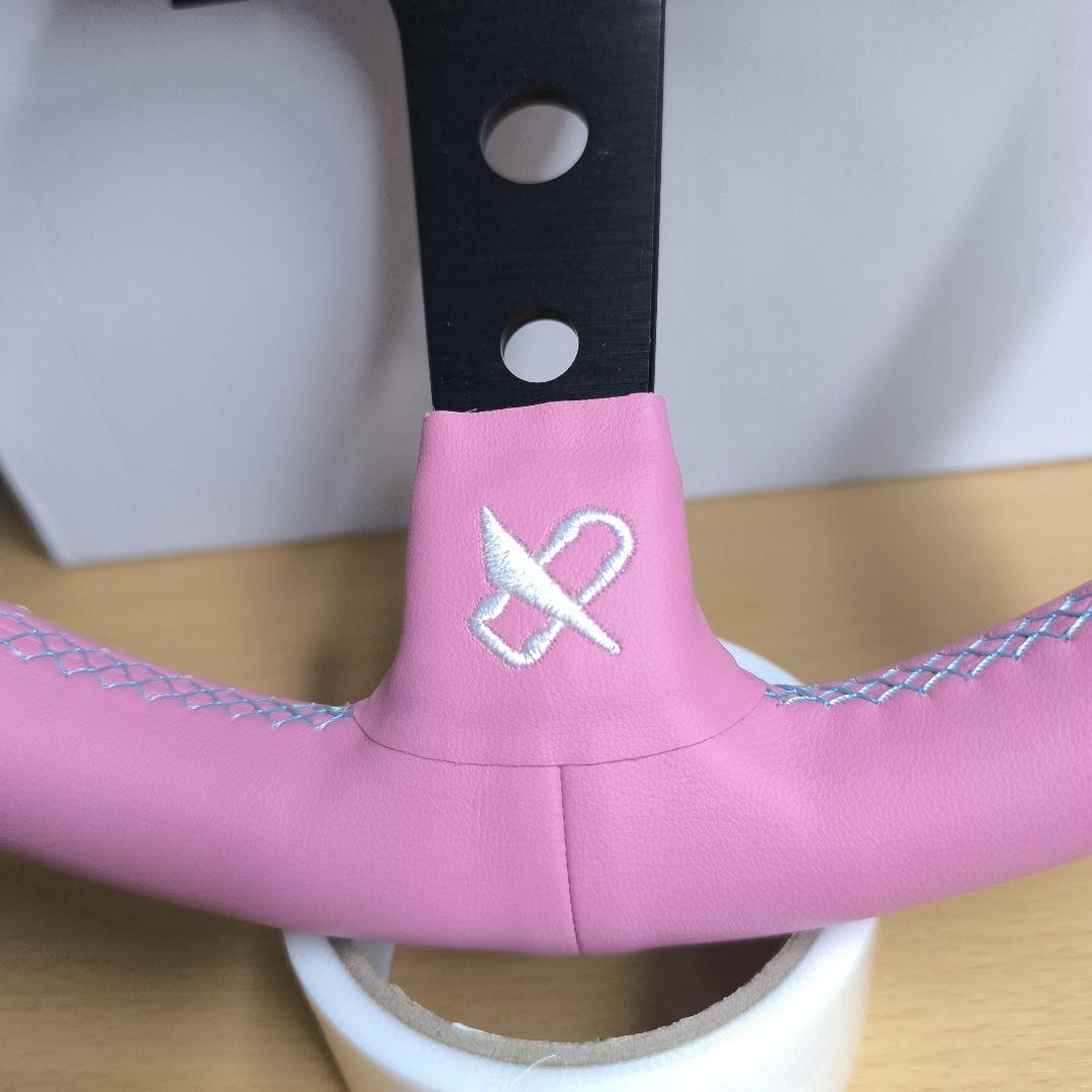 ヴェルテックスタイプVERTEX ピンク ステアリング90mmディープ325mm