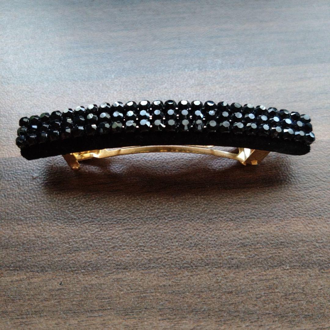 【新品未使用】acca オードリー バレッタ ブラック スモール