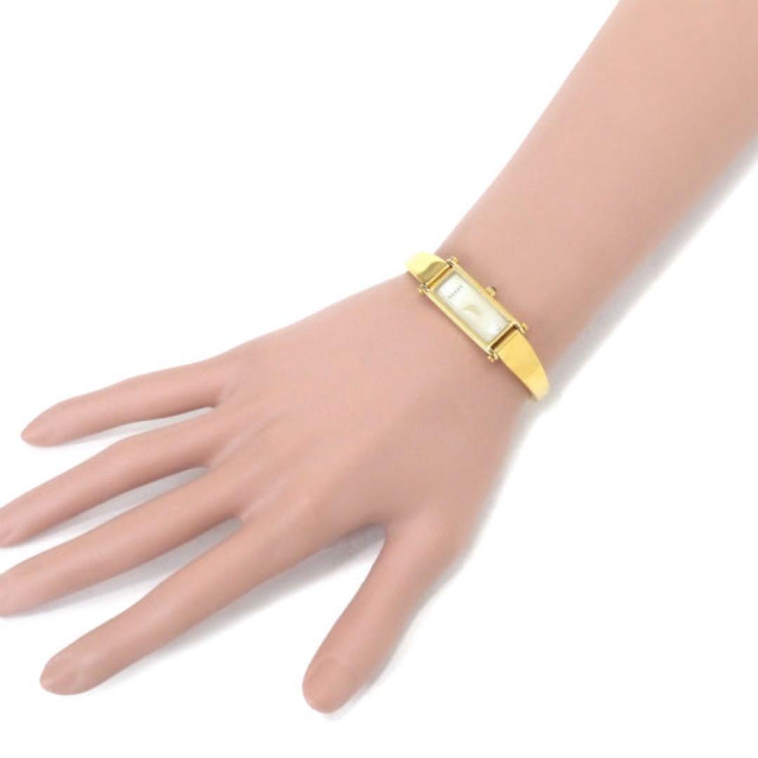 美品！ OLD Gucci シェル バングルウオッチ 時計