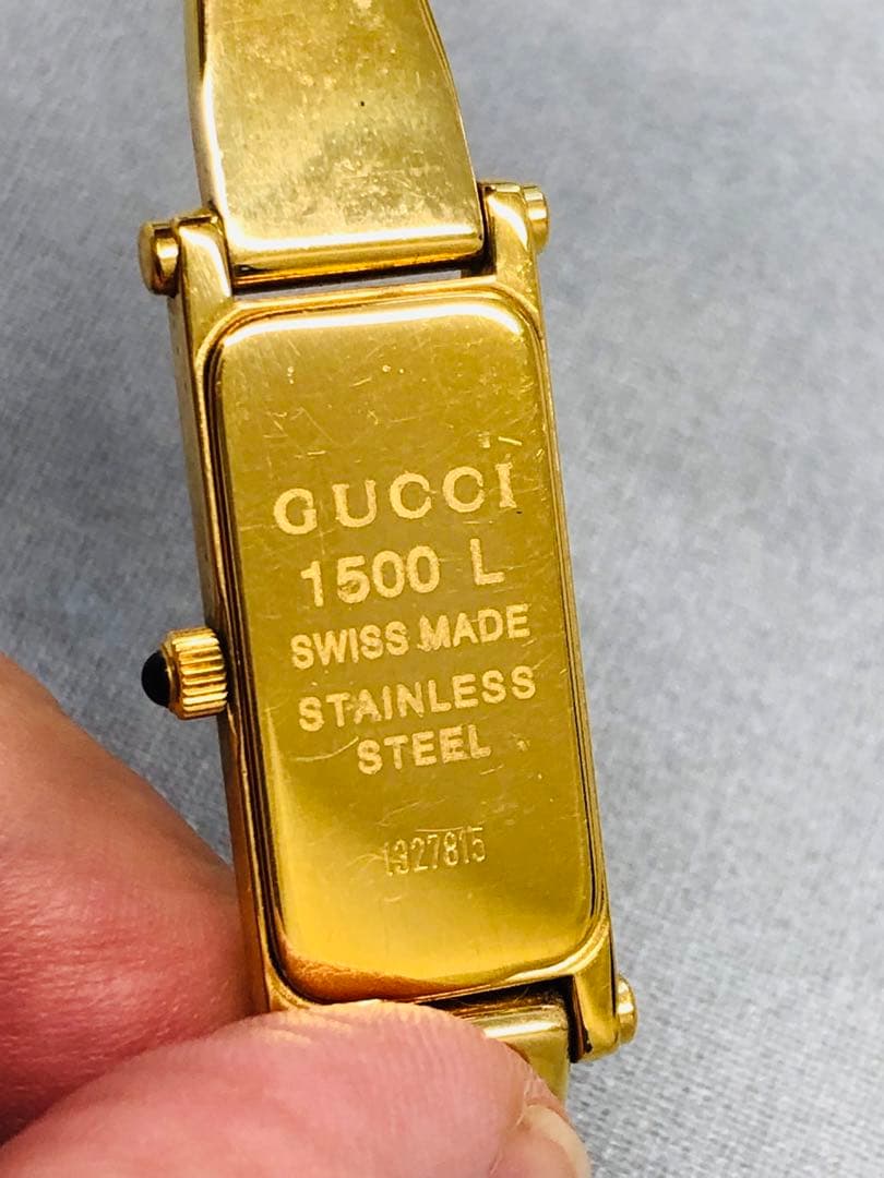 美品！ OLD Gucci シェル バングルウオッチ 時計