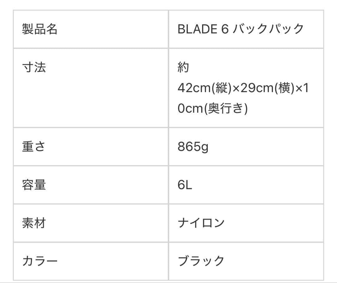 【MIHOnoTAKE様】ARC'TERYX Blade 6 ブラック リュック