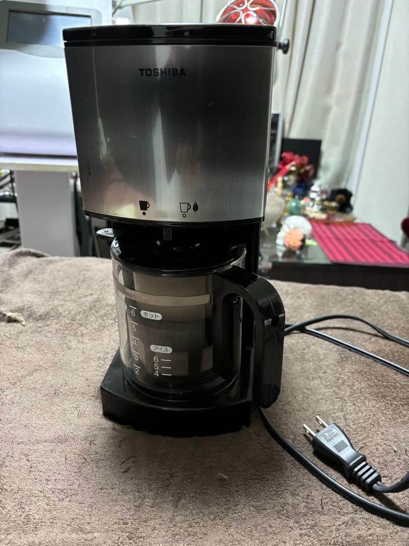 ★東芝コーヒーメーカーブラック美品＆象印電気ポットいずれも未使用★