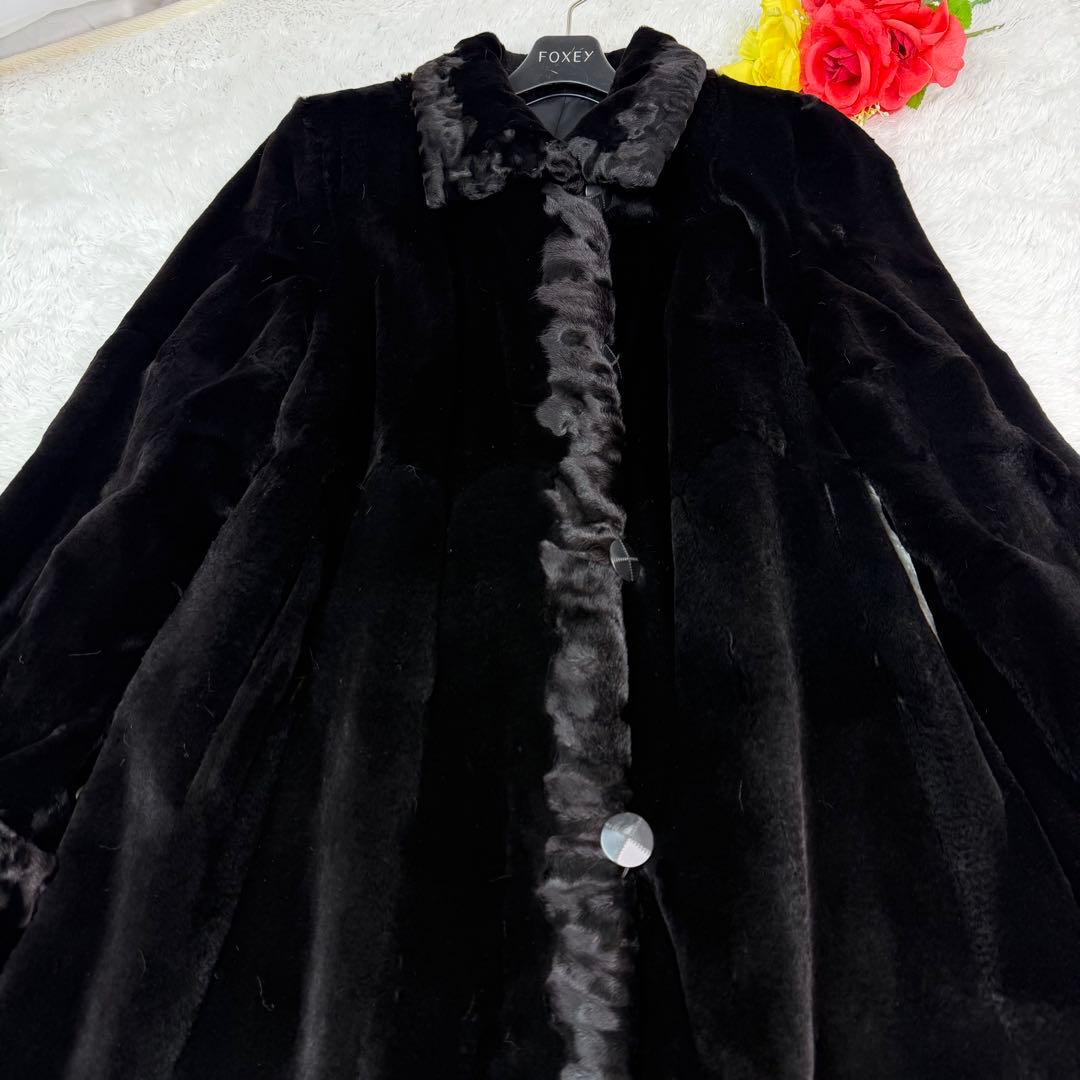 総丈120cm シェアードミンク リバーシブル ロングコート リアルファー