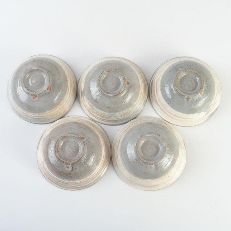 美優 茶道具　金海駕洛窯　三島　数茶碗　五客　共箱　V　9468