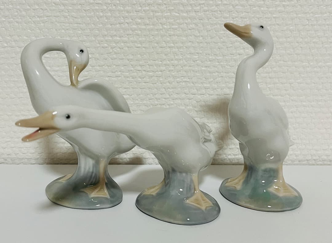 【美品】LLADROリアドロアヒル 3体セット 箱付