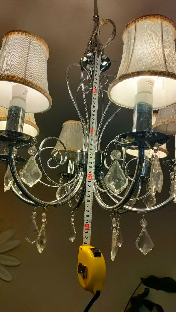 み*ー様 エレガント シャンデリア 6灯 クリーム色