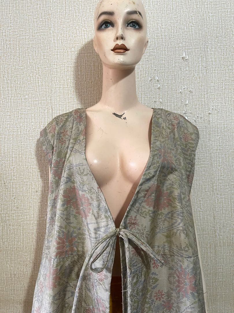 着物リメイクワンピース　大島紬　2月上司発送