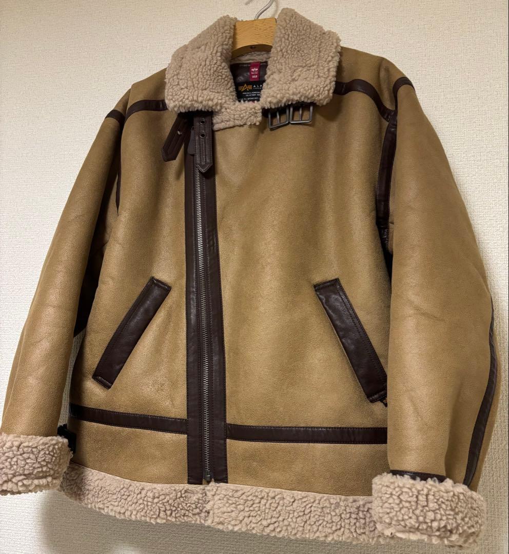 Alpha Industries B-3ライダース フェイクムートン