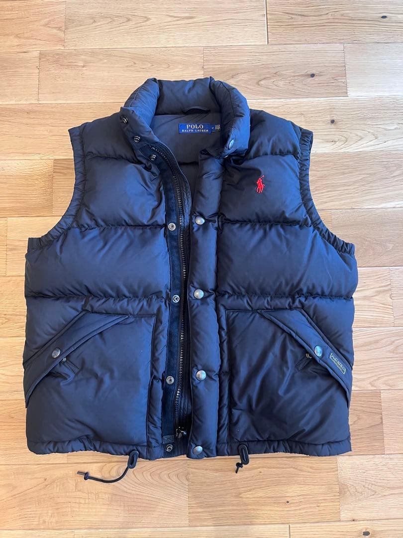 POLO ネイビー ダウンベスト