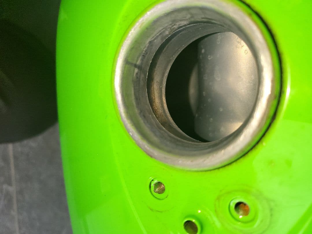 ああ Kawasaki バイクタンク グリーン 250tr