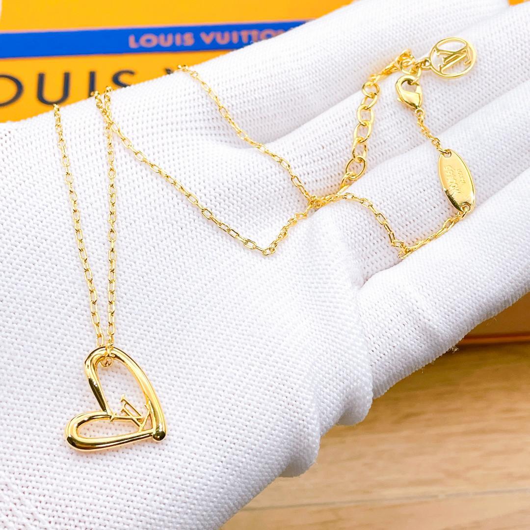 ◇ルイヴィトン◇新品仕上済 M00465 ハート ネックレス ゴールド ブランド