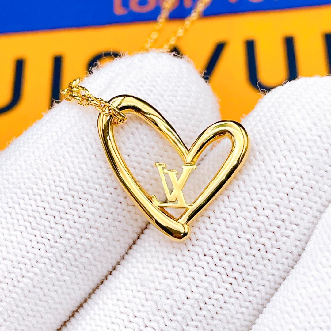 ◇ルイヴィトン◇新品仕上済 M00465 ハート ネックレス ゴールド ブランド