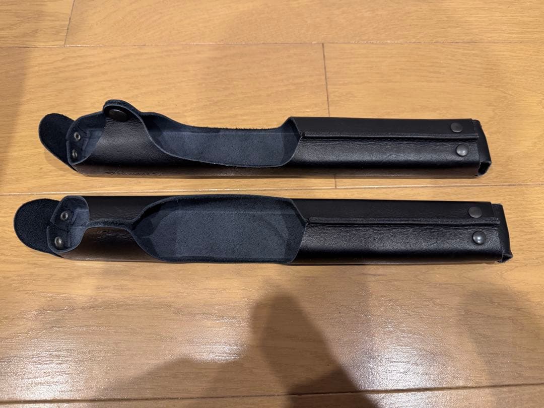 スノーピーク ローチェア30用 レザーアームレストカバー ブラック 非売品