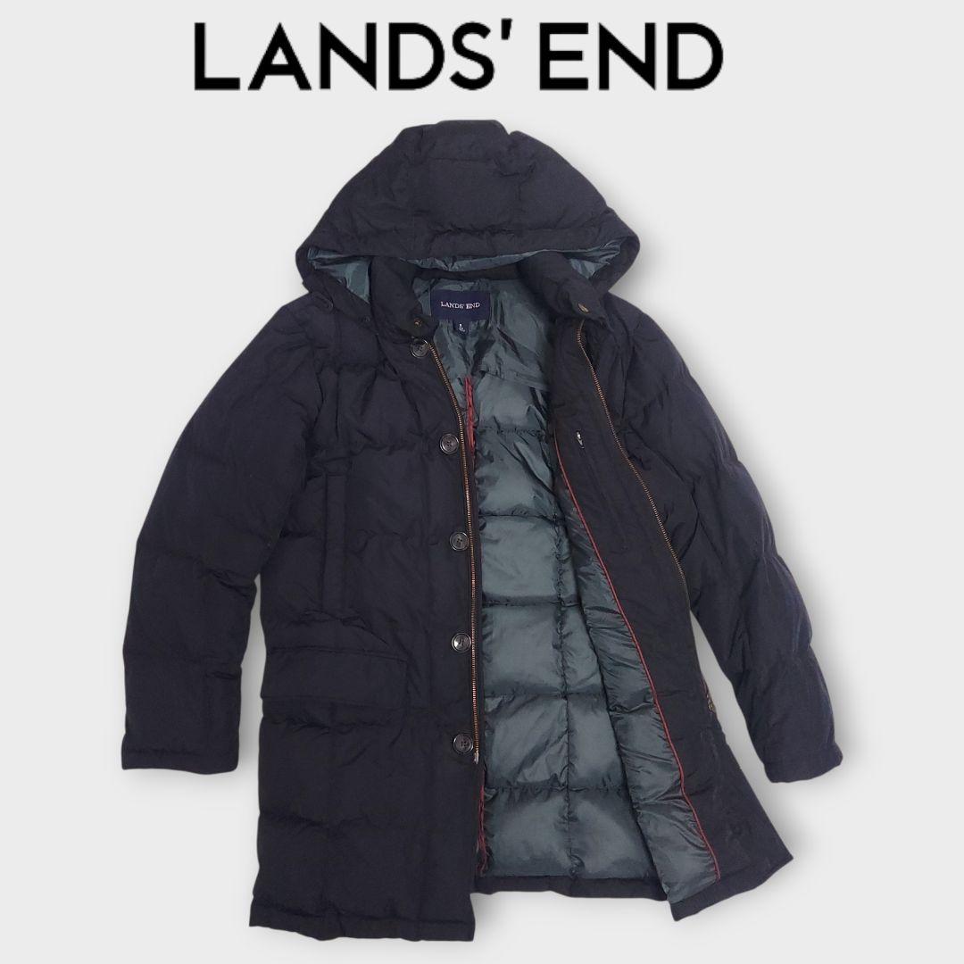 Lands' End（ランズエンド）フーデッドロングダウンコート S