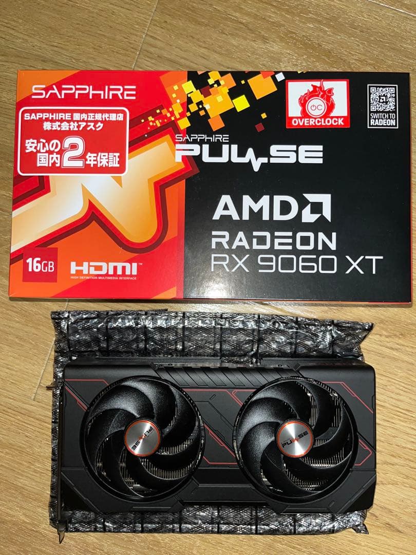 グラフィックボード・グラボ・ビデオカード Sapphire Radeon RX 9060 XT 16GB rx9060xt