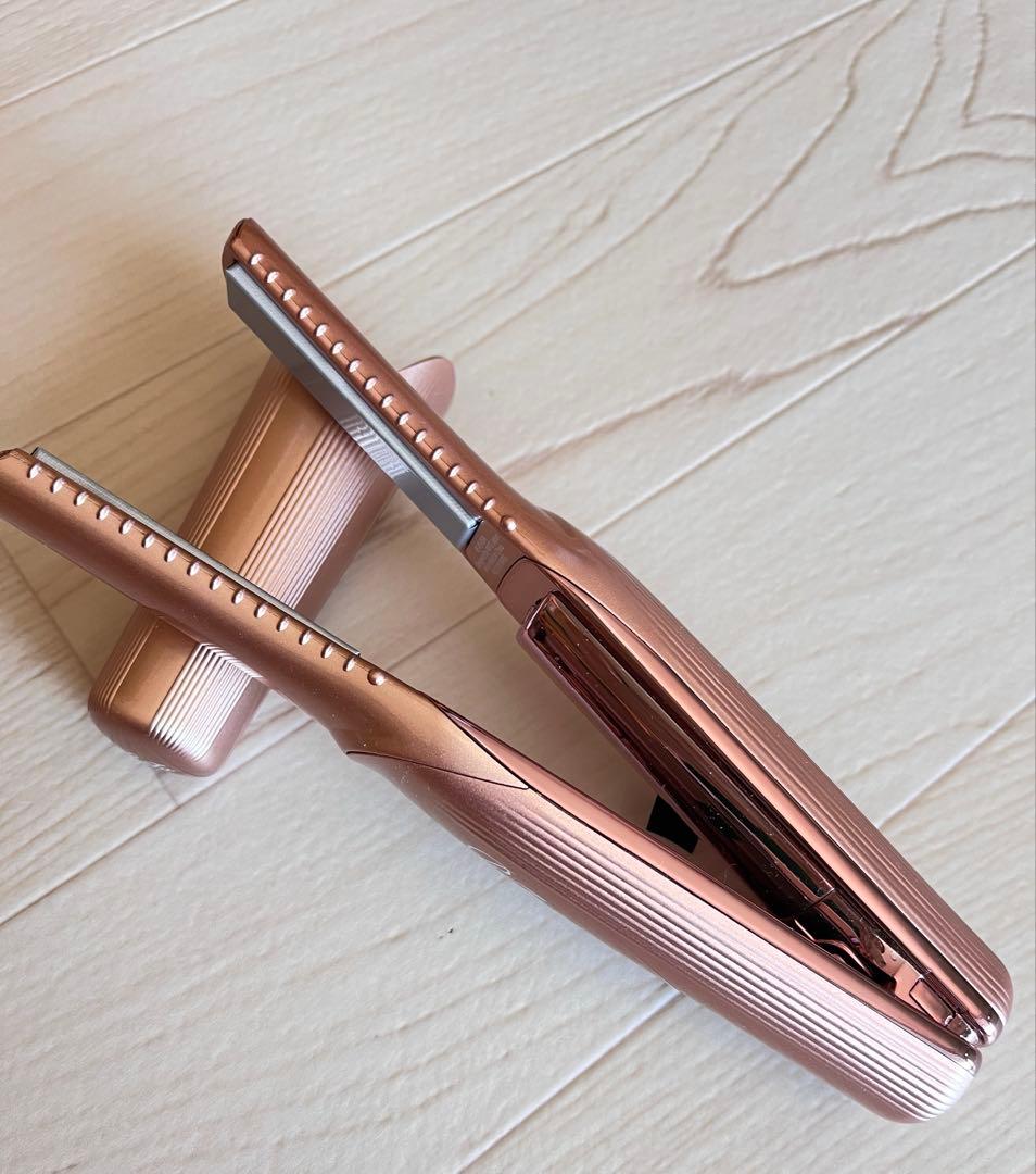 Refaリファビューテックフィンガーアイロン【ピンク】ポータブルヘアアイロン