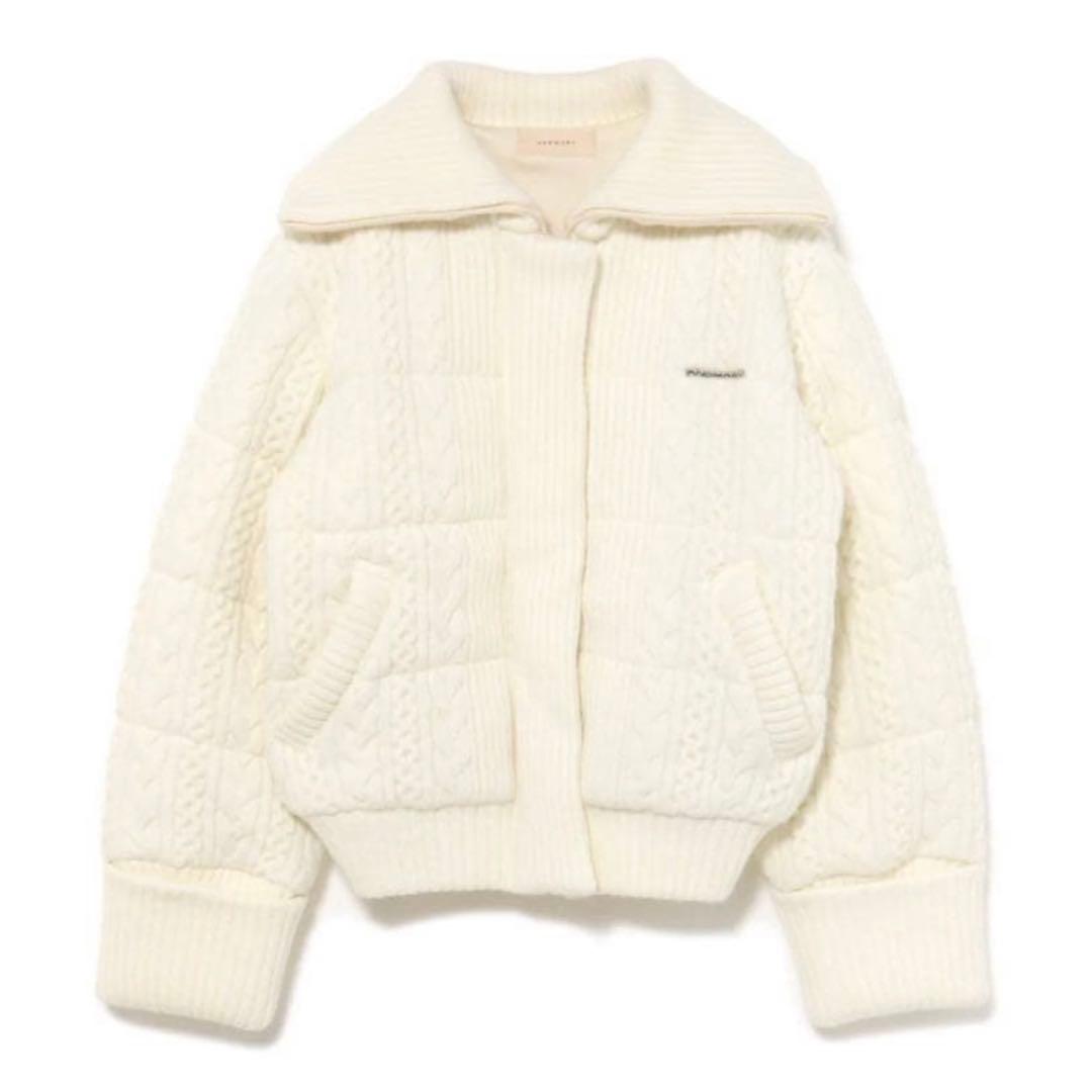 ジャケット・アウター andmary Mary quilting knit jacket