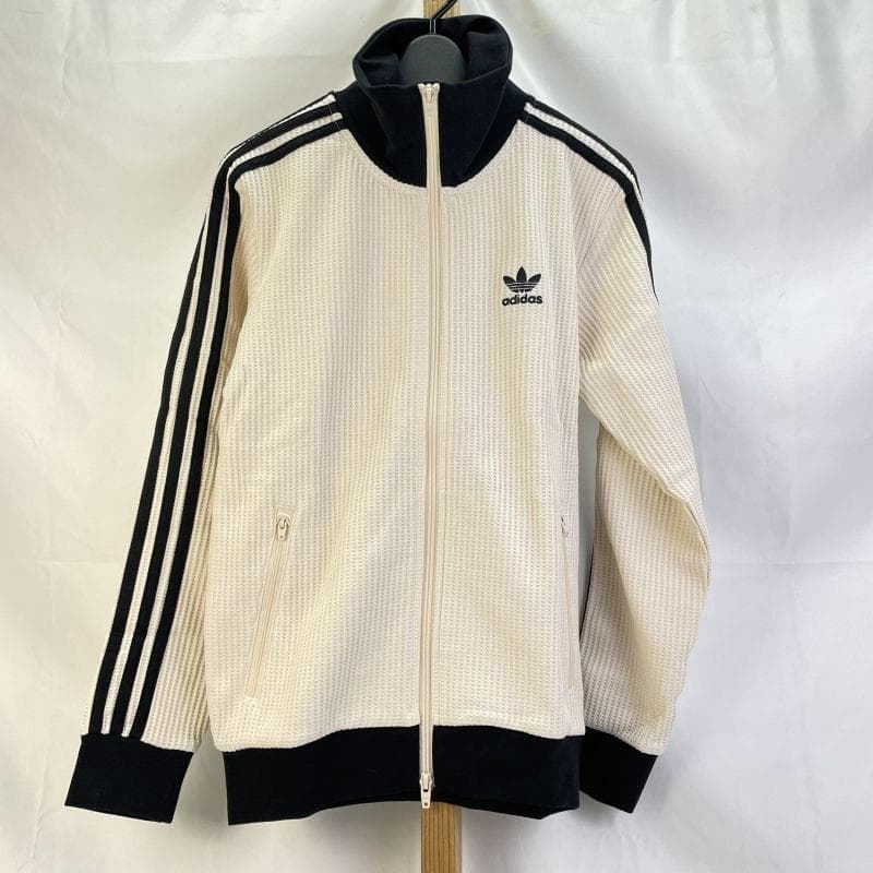 adidas トラックジャケット クリーム色s