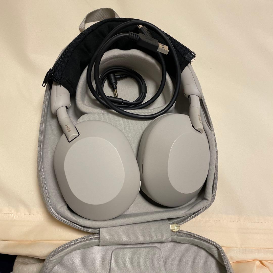 wh-1000xm5 ノイズキャンセリングヘッドホン グレー 美品