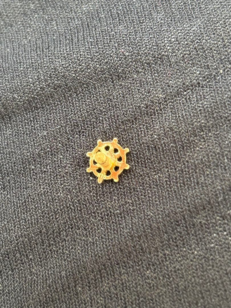 K18 18金 シルバー　全日本海員組合　功労金賞　ネクタイピン　バッジ　JSU