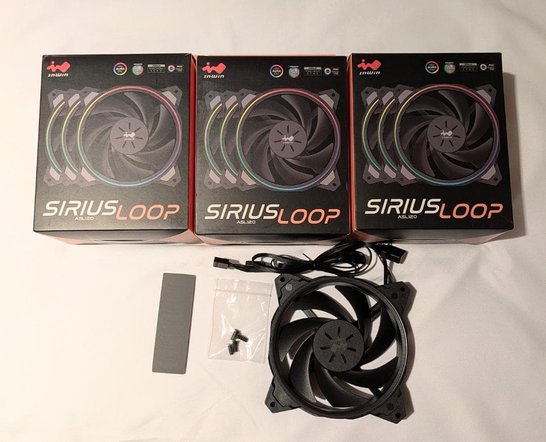 inwin SIRIUS LOOP ASL120 mm ARGBファン 自作PC