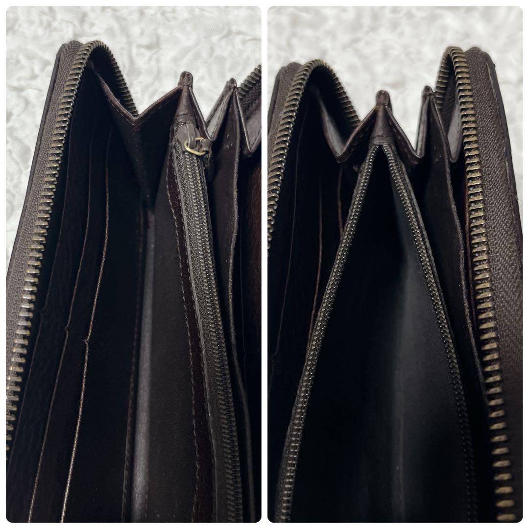 希少✨GUCCI GGキャンバス 長財布　ラウンドファスナー　マーモント