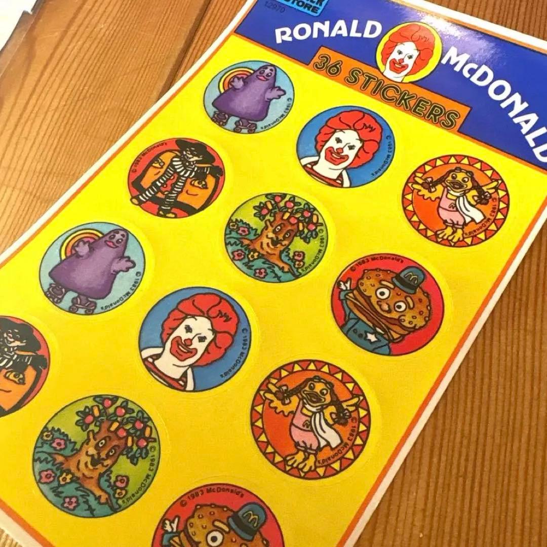 80s 90s McKids ディスプレイ　看板　マクドナルドランド　ステッカー