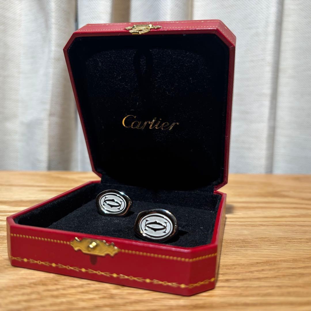 Cartier シルバー925 カフリンクス 専用ケース付き