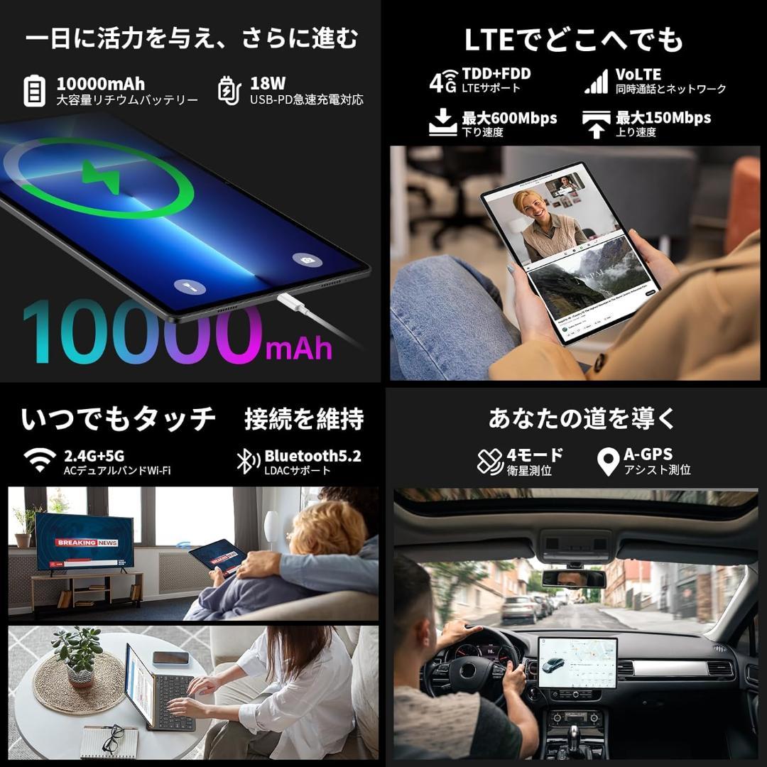 【たれみみ】テックラスト　T65 Max 13インチ Androidタブレ