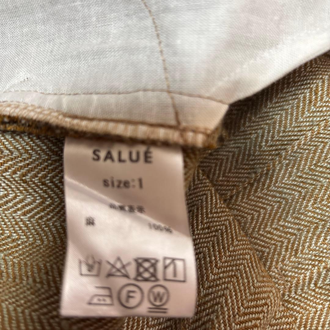 SALUÉ サルエヘリンボーン ツータック　エッグパンツ サイズ1 リゼッタ
