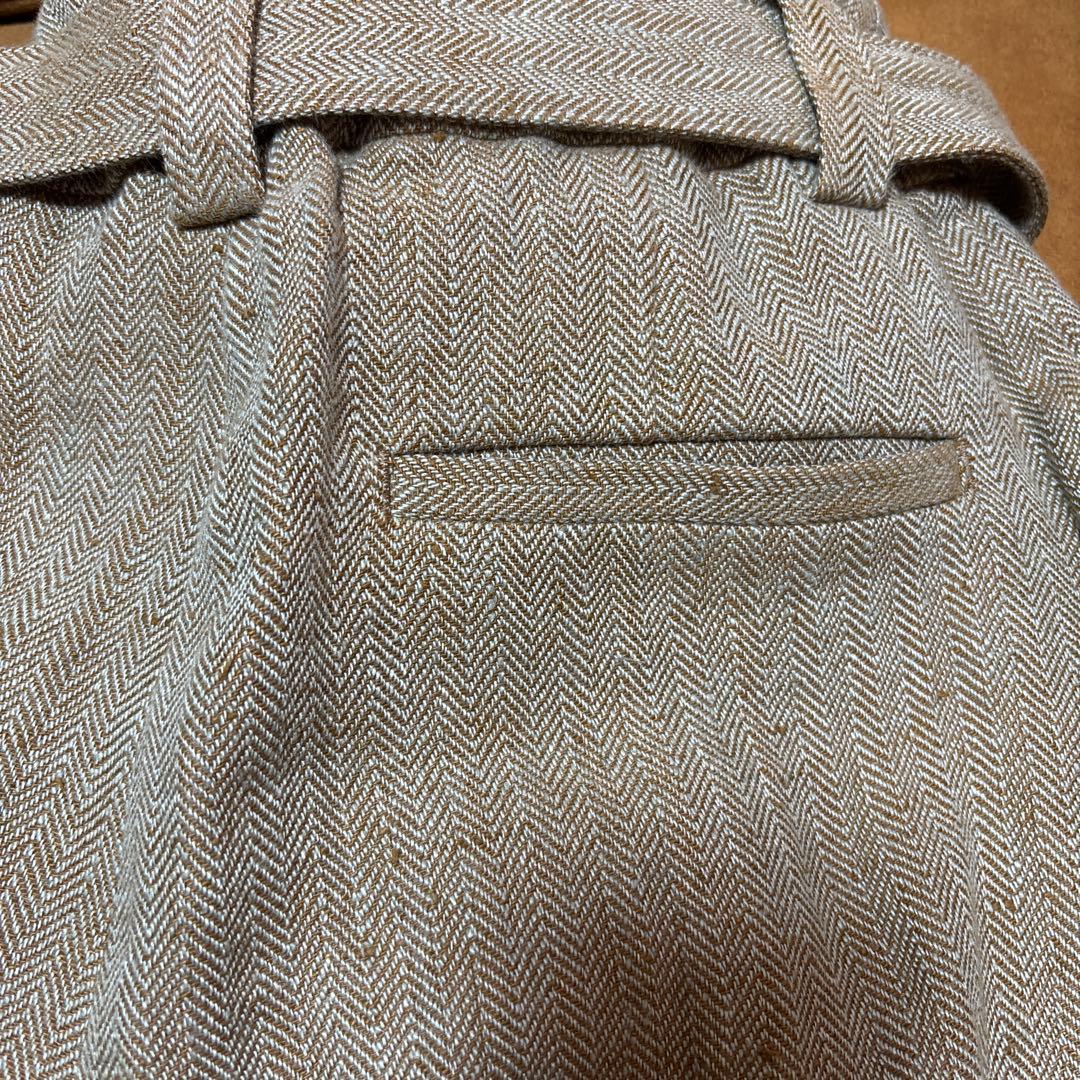 SALUÉ サルエヘリンボーン ツータック　エッグパンツ サイズ1 リゼッタ