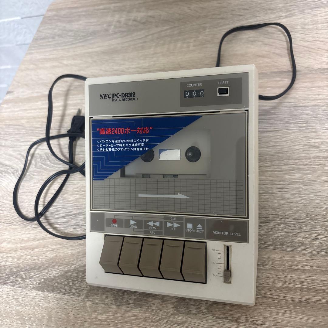 【通電＆動作確認済】NEC PC-DR312 データレコーダー