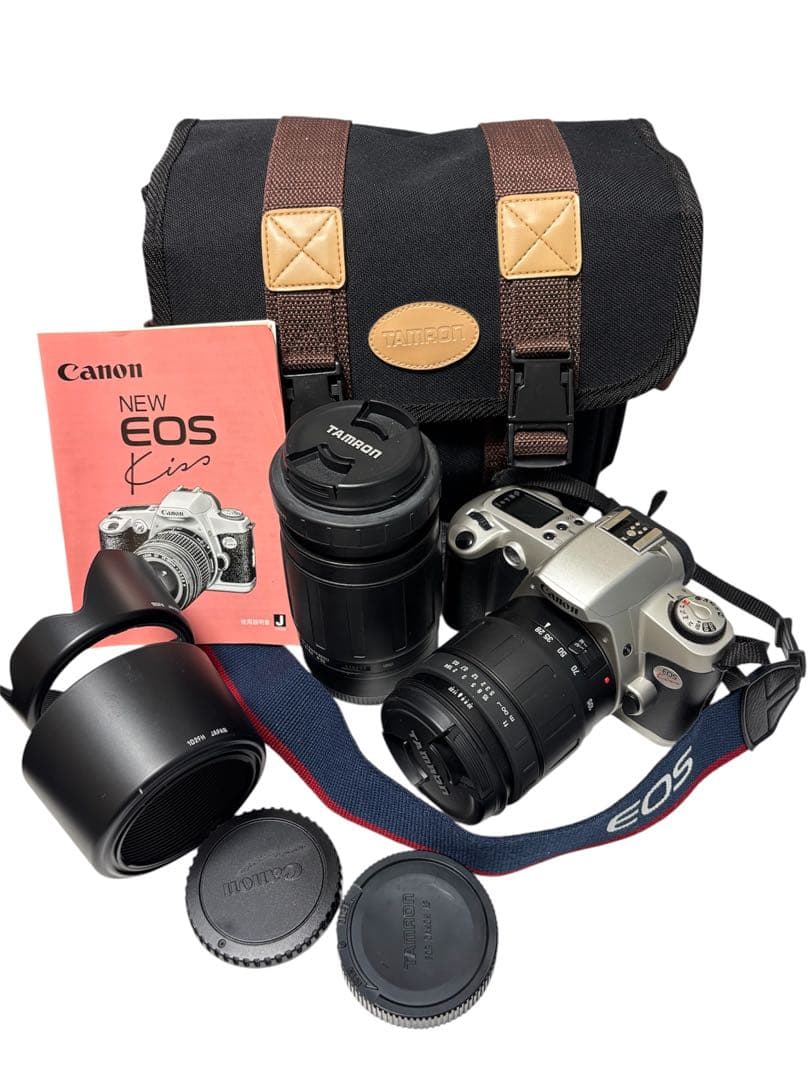 【美品】Canon EOS Kiss ダブルレンズセット Tamronバッグ付