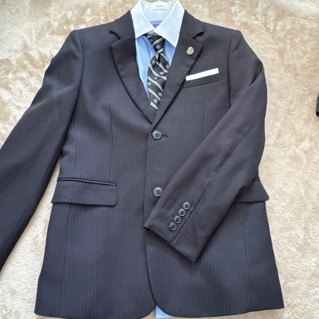 160 男児スーツ セットWaltz by BEAMS DESIGN 黒卒業入学