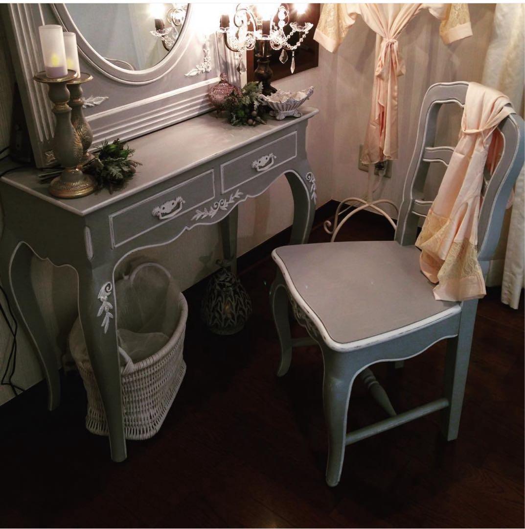 こゆび姫様用カントリーコーナー ドレッサー&カフェテーブルセット