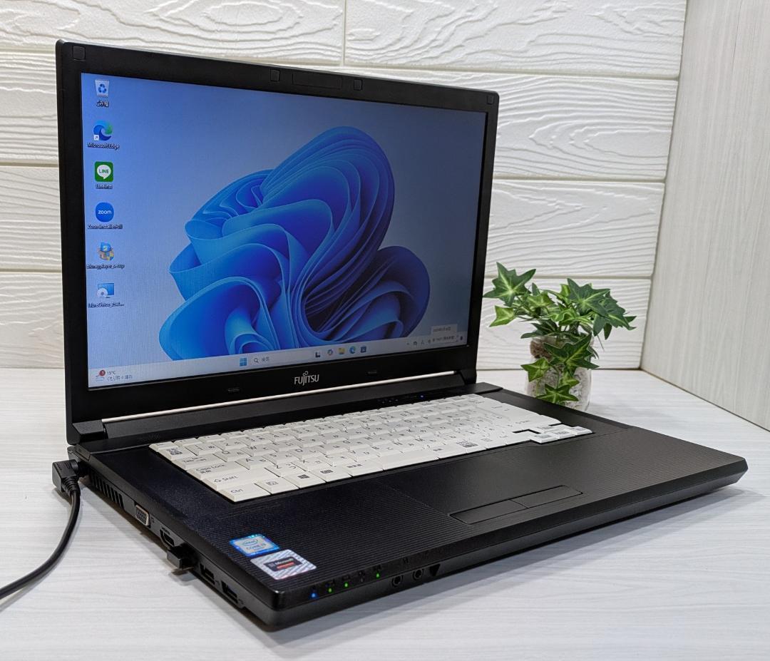 Windows11ノートパソコン✨オフィス付き✨富士通　大容量HDD　Wi-Fi