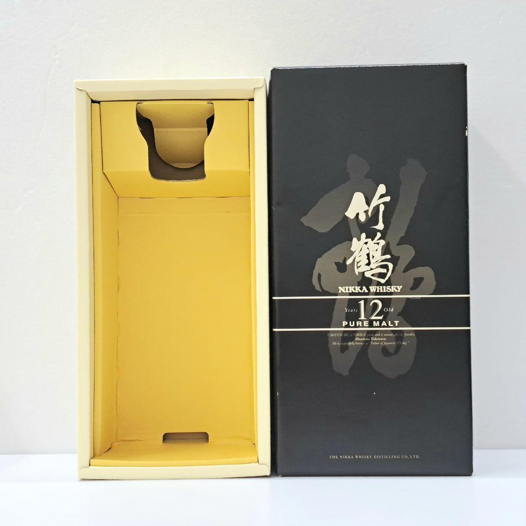 NIKKA WHISKY 竹鶴 12年 ピュアモルト 660ml 角瓶 ラベル無