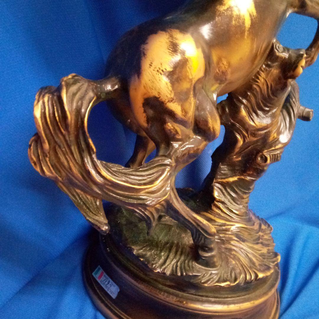 馬の置物　ブロンズ像　銅製　イタリア製　重量5.1kg