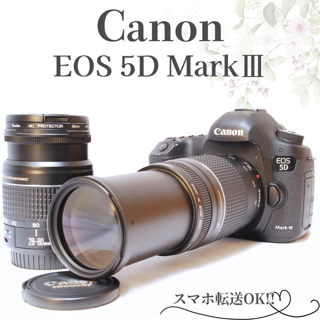 バッテリーグリップつき✨Canon EOS 5D MarkⅢ✨超望遠ダブルレンズ