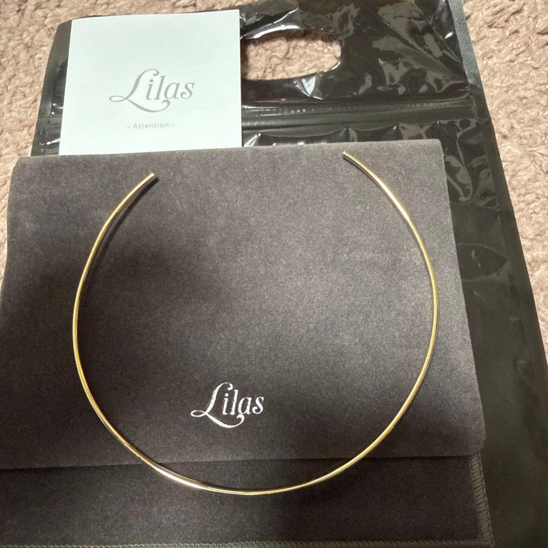 lilas 2.5パイプC型チョーカー K10 ネックレス