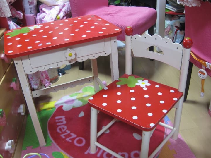 マザーガーデン勉強机野いちごレア廃盤デスクチェア子供
